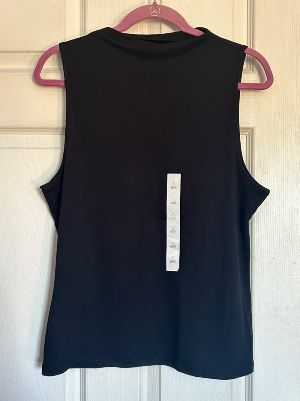 NWT Banana Republic Factory black soft luxe mock neck top size large